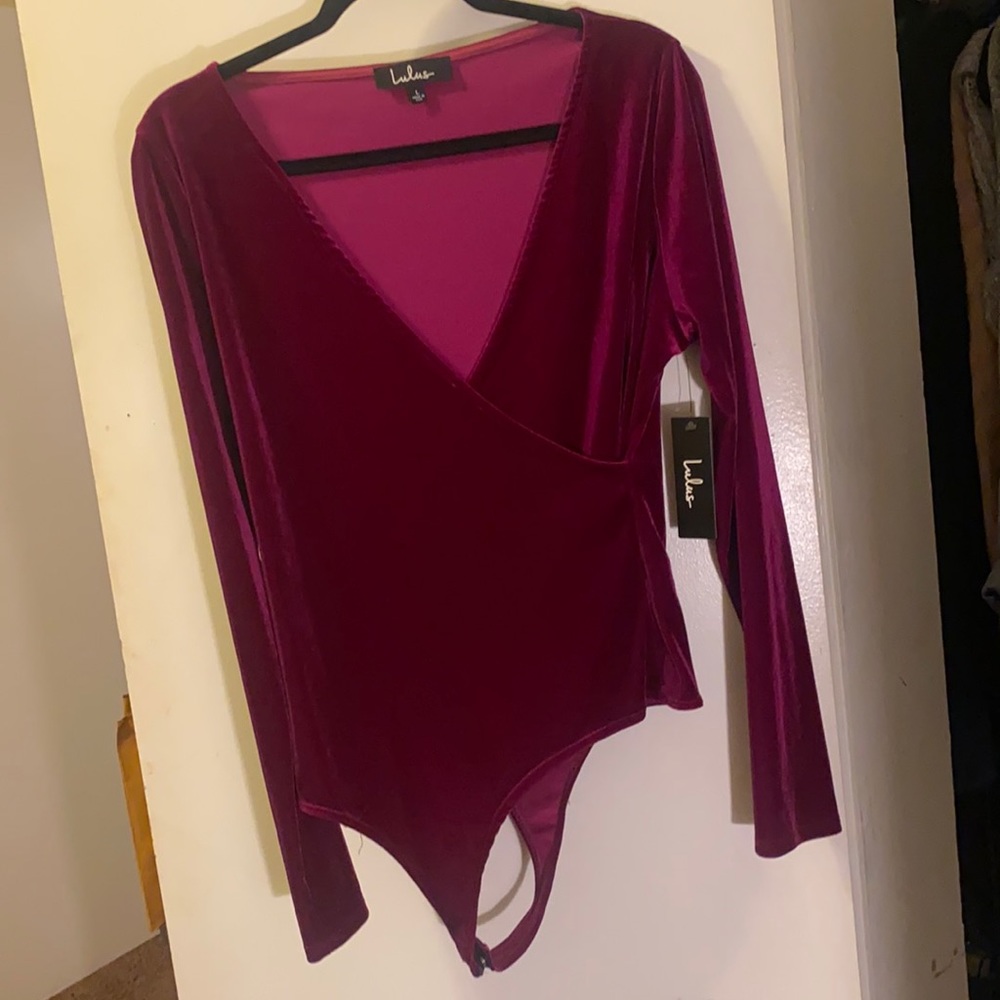 Suede bodysuit